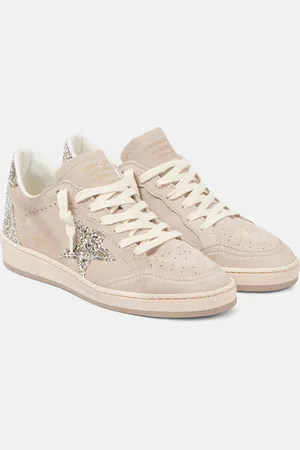 Golden Goose Sneakers Ball Star in suede con glitter