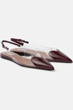 Alaïa Alaïa Ballerine slingback Le Cœur in vernice e PU