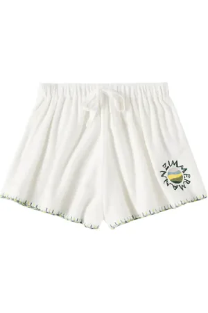 ZIMMERMANN Shorts Tallow in spugna di misto cotone