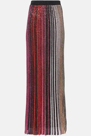 Missoni Gonna lunga in lamé con paillettes