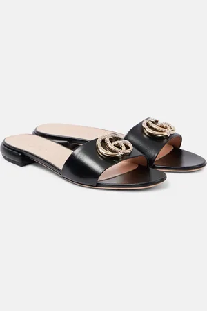 Gucci Sandali GG Crystal in pelle