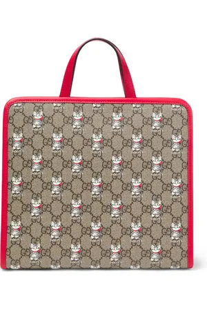 Gucci Borsa GG in canvas con pelle