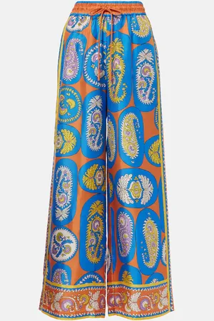 ALÉMAIS Alémais Pantaloni a palazzo Luis in seta