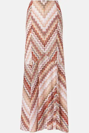 Missoni Gonna lunga in lamé a zig-zag