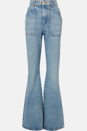 Balmain Jeans flared a vita alta