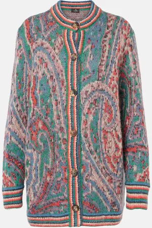 Etro Cardigan in jacquard di misto mohair