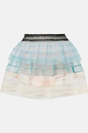 SUSAN FANG Minigonna in tulle a righe