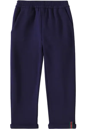 Gucci Pantaloni sportivi Web in jersey