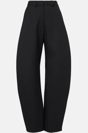 Alaïa Alaïa Pantaloni a gamba larga in lana