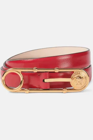 VERSACE Cintura Medusa Safety Pin in pelle