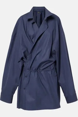 Balenciaga Abito chemisier in popeline di cotone