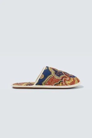 VALENTINO GARAVANI Sandali in denim con stampa paisley