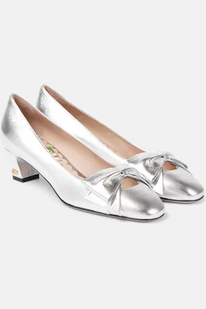 VALENTINO GARAVANI Pumps Bowow 45 in pelle metallizzata