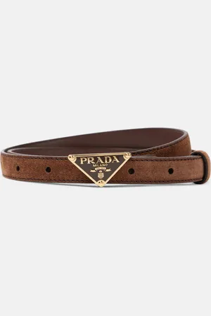 Prada Cintura in suede con logo