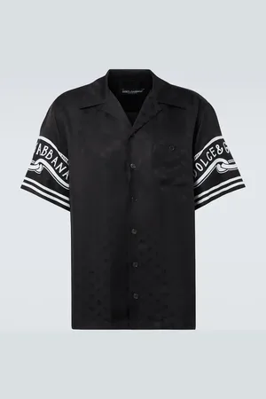Dolce & Gabbana Camicia in twill di seta con stampa