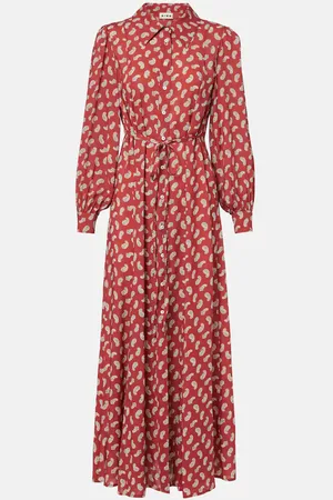 RIXO London Abito chemisier Maddison con stampa