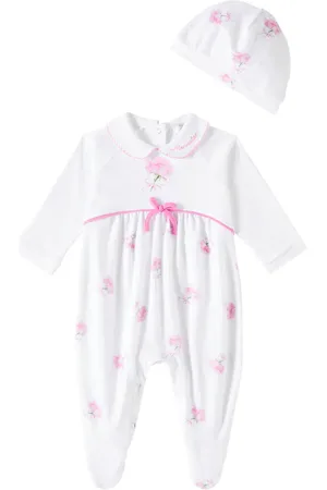 MONNALISA Baby - Tutina e berretto in cotone con stampa