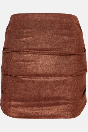 Jade Swim Minigonna Thea in spugna con ruches