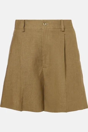 Ralph Lauren Shorts Tracy in lino a pieghe