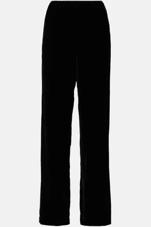 Velvet Pantaloni regular Sorine in velluto