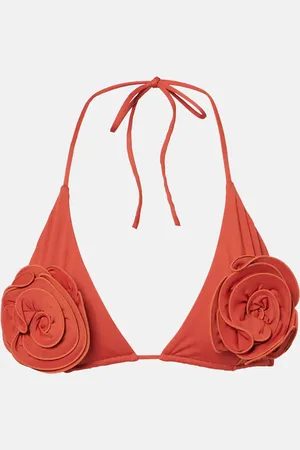 MAGDA BUTRYM Top bikini con applicazione floreale