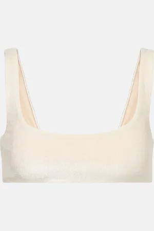 Jade Swim Top bikini Rounded Edges in spugna