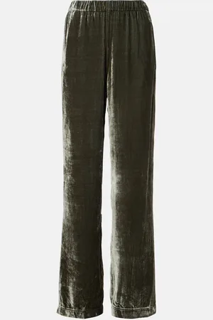 Velvet Pantaloni regular Sorine in velluto