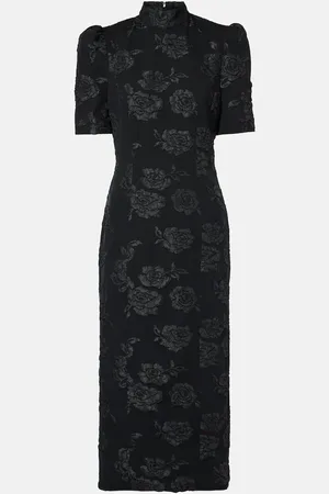 ROTATE Abito midi in jacquard
