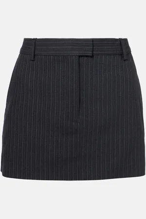 Acne Studios Minigonna Chalk in lana e cotone