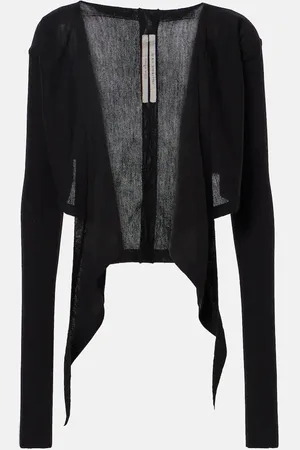 Rick Owens Pullover cropped in lana vergine