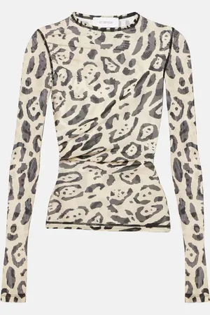 Sportmax Top in tulle con stampa