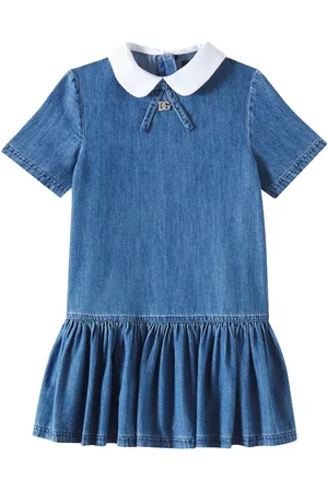 Dolce & Gabbana Abito DG in chambray di cotone