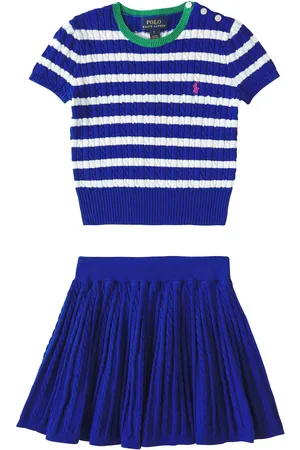 Ralph Lauren Gonna e polo in cotone a trecce