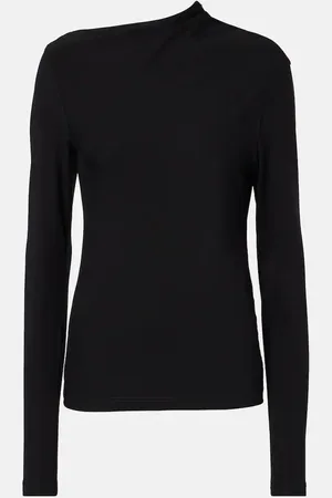 Totême Top in jersey con ruches