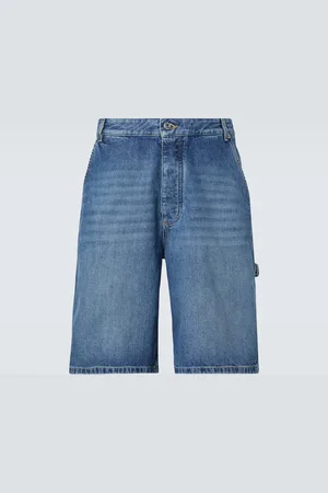 Bottega Veneta Bermuda di jeans a vita alta