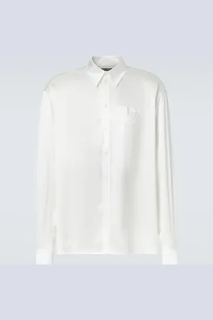 Dolce & Gabbana Camicia da smoking in raso di seta