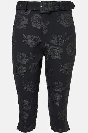ROTATE Pantaloni capri in jacquard