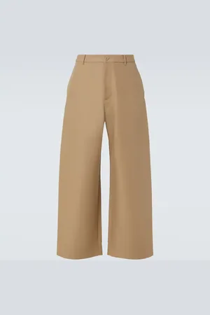 Acne Studios Pantaloni a gamba larga in twill di cotone