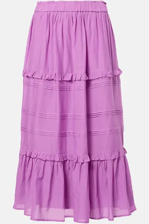 Marant Etoile Gonna lunga Diya in misto cotone