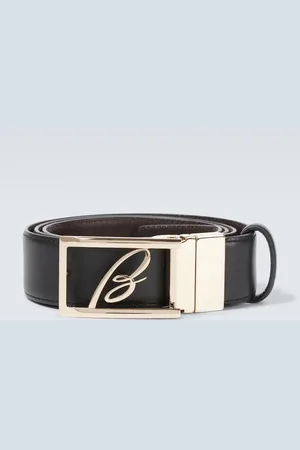 BRIONI Cintura in pelle con logo