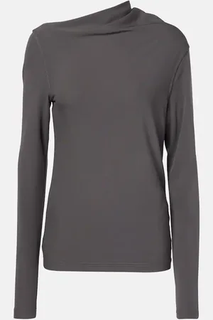 Totême Top in jersey con ruches