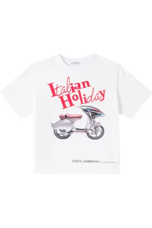 Dolce & Gabbana T-shirt in jersey di cotone con stampa