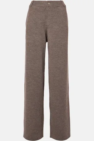 AYA MUSE Pantaloni regular in misto lana