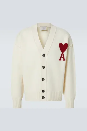 Ami Cardigan Ami De Cœur in lana vergine