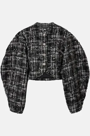 ROTATE Giacca in bouclé con paillettes