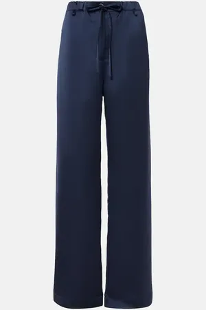 Proenza Schouler White Label - Pantaloni a gamba larga Magnus in raso