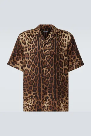 Dolce & Gabbana Camicia bowling in seta con stampa