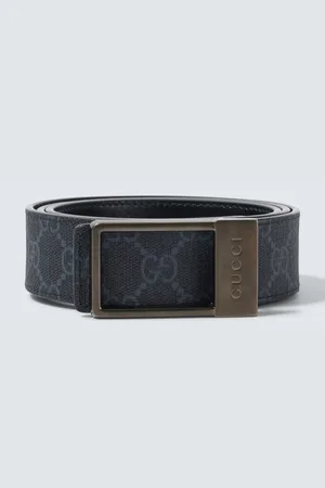 Gucci Cintura reversibile in pelle e canvas GG