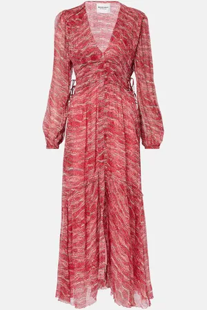 Marant Etoile Abito lungo Amara in chiffon