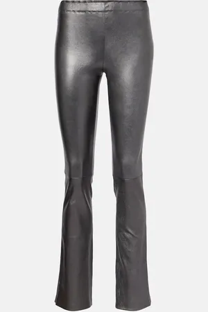 Stouls Pantaloni flared JP Long in pelle